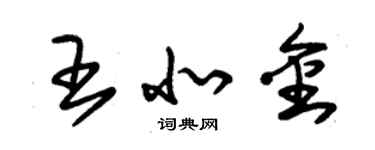 朱錫榮王北金草書個性簽名怎么寫