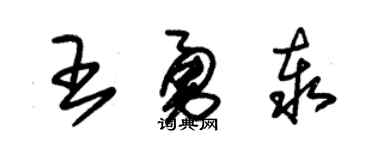 朱錫榮王勇泰草書個性簽名怎么寫