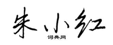 王正良朱小紅行書個性簽名怎么寫