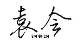 駱恆光袁會行書個性簽名怎么寫