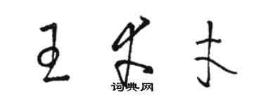 駱恆光王幸才草書個性簽名怎么寫