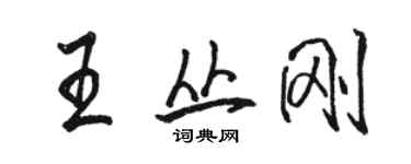 駱恆光王叢剛行書個性簽名怎么寫