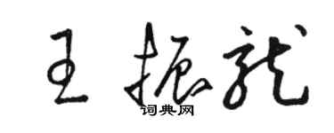 駱恆光王振龍草書個性簽名怎么寫