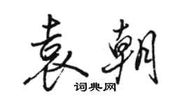 駱恆光袁朝行書個性簽名怎么寫