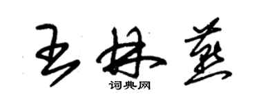 朱錫榮王林燕草書個性簽名怎么寫