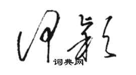 駱恆光何穎草書個性簽名怎么寫