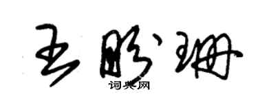 朱錫榮王盼珊草書個性簽名怎么寫