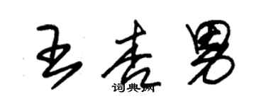 朱錫榮王杏男草書個性簽名怎么寫