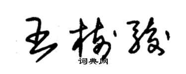 朱錫榮王樹駿草書個性簽名怎么寫