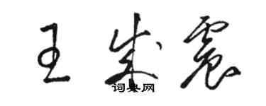 駱恆光王成震草書個性簽名怎么寫