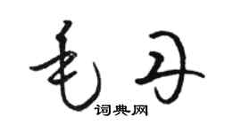 駱恆光毛丹草書個性簽名怎么寫