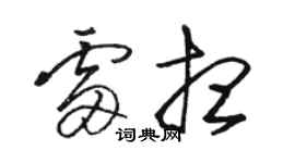 駱恆光雷想草書個性簽名怎么寫