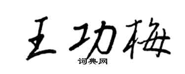 王正良王功梅行書個性簽名怎么寫