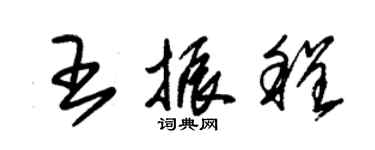 朱錫榮王振程草書個性簽名怎么寫