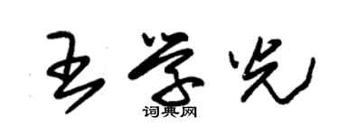 朱錫榮王學光草書個性簽名怎么寫