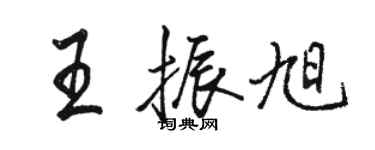 駱恆光王振旭行書個性簽名怎么寫