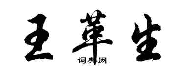 胡問遂王革生行書個性簽名怎么寫