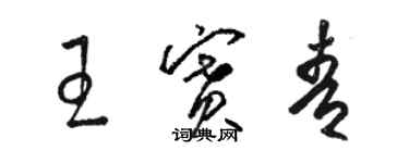 駱恆光王賽青草書個性簽名怎么寫