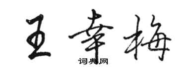 駱恆光王幸梅行書個性簽名怎么寫