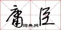 王冬齡庸臣草書怎么寫