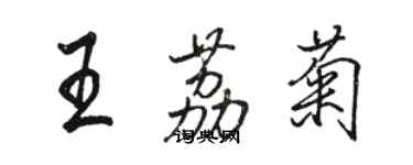 駱恆光王荔菊行書個性簽名怎么寫