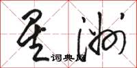 駱恆光星洲草書怎么寫