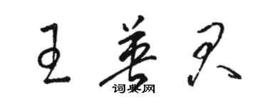 駱恆光王英君草書個性簽名怎么寫