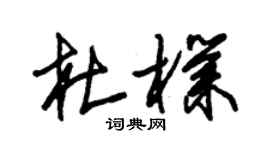 朱錫榮杜朴草書個性簽名怎么寫