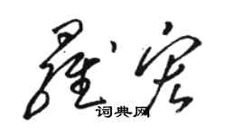 駱恆光羅宏草書個性簽名怎么寫