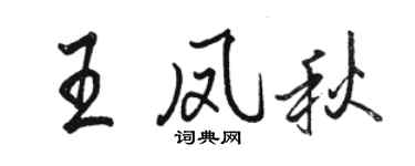 駱恆光王鳳秋行書個性簽名怎么寫