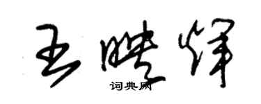 朱錫榮王映輝草書個性簽名怎么寫