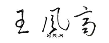 駱恆光王風齊草書個性簽名怎么寫