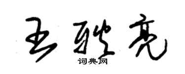 朱錫榮王耿亮草書個性簽名怎么寫