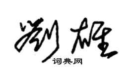朱錫榮劉雄草書個性簽名怎么寫