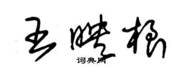 朱錫榮王映根草書個性簽名怎么寫