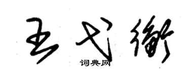 朱錫榮王弋衡草書個性簽名怎么寫