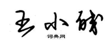 朱錫榮王小皎草書個性簽名怎么寫