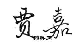 駱恆光賈嘉行書個性簽名怎么寫