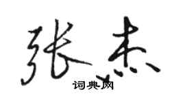 駱恆光張傑行書個性簽名怎么寫