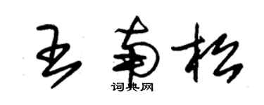 朱錫榮王南松草書個性簽名怎么寫