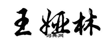 胡問遂王婭林行書個性簽名怎么寫