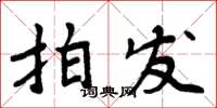 周炳元拍發楷書怎么寫