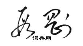 駱恆光段剛草書個性簽名怎么寫