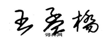 朱錫榮王孟橋草書個性簽名怎么寫