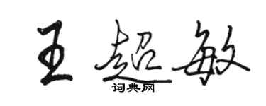駱恆光王超敏行書個性簽名怎么寫