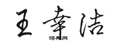 駱恆光王幸潔行書個性簽名怎么寫