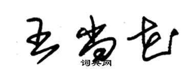 朱錫榮王尚花草書個性簽名怎么寫