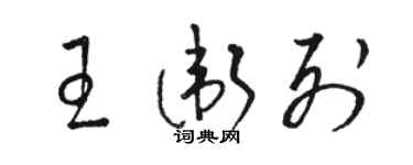 駱恆光王衛列草書個性簽名怎么寫