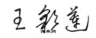 駱恆光王彩蓮草書個性簽名怎么寫