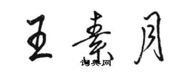 駱恆光王素月行書個性簽名怎么寫